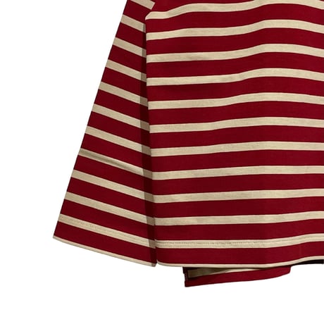 amne "BORDER"gride basque Ⅱ (bordeaux×beige)unisex