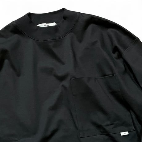 amne "HEAVY PLATING pocket 3/4 tee" (black) unisex