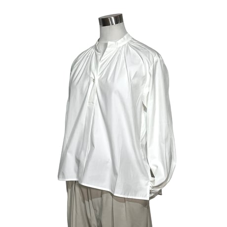 amne "PIMA skipper blouse" (white) women's
