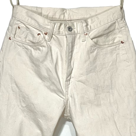 H.UNIT "12oz denim regular tapered 5P" (kinari) unisex