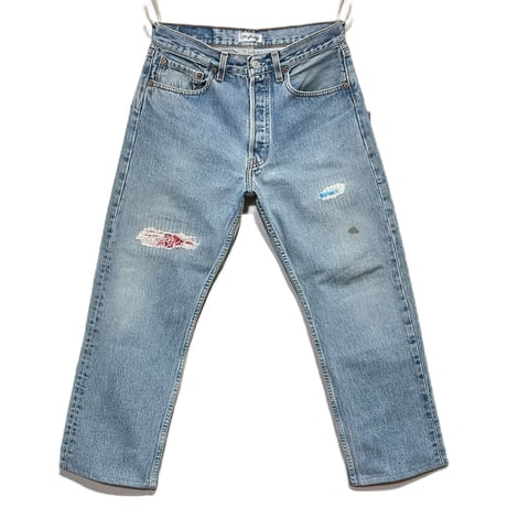 KNIFEWING "rebuild series" used US Levi's bandana crash denim(83B)unisex