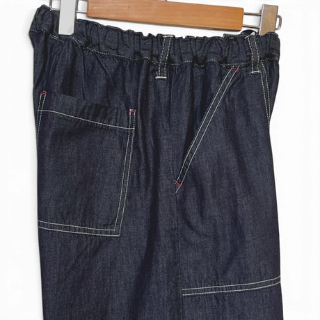 TigreBrocante"6oz denim saruku pants“(indigo) women's