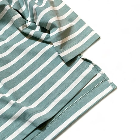 amne "BORDER"gride basque (green×natural)unisex