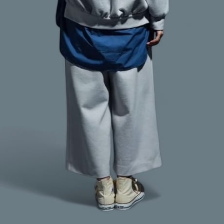 CAERULA PER LIGHTS"double face double tuck pants"(greige)women's