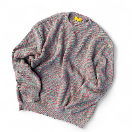 eyya"mixed cotton rib knit crew neck"(pink mix)unisex