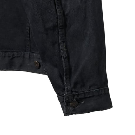 yoused "double black vintage jacket" (dbl black) size.1 unisex