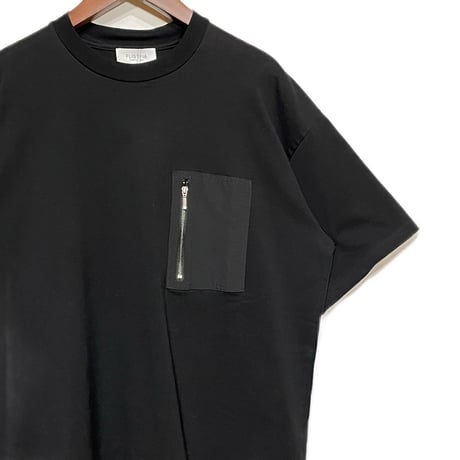 FLISTFIA"Zip Pocket T-shirts"(black)unisex