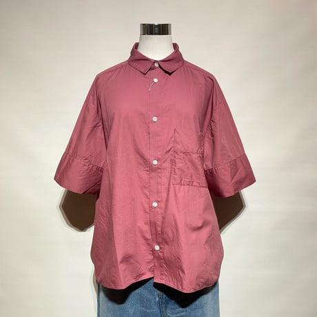 CAERULA "cotton broad trase shirts"(pink) women's