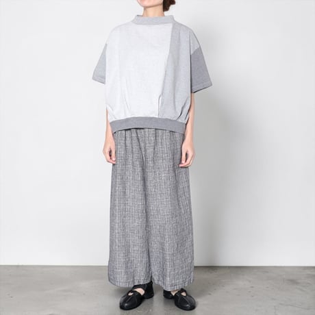 TigreBrocante"heather gray mix shell tuck T"(gray mix)women's
