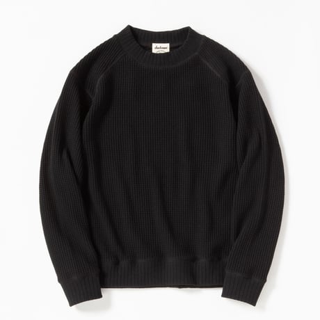 Jackman"cotton waffle mid neck"(black) unisex