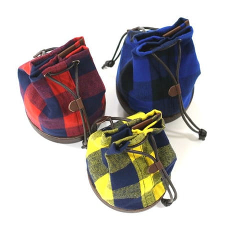 Butler Verner Sails "mold leather buffalo check purse"
