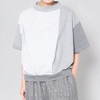 TigreBrocante"heather gray mix shell tuck T"(gray mix)women's