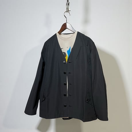 TigreBrocante"cotton nylon grosgrain flap cardigan"(black)unisex