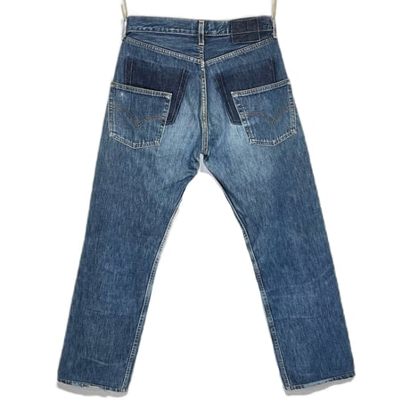 KNIFEWING "rebuild series" used US Levi's bandana crash denim(80D)unisex