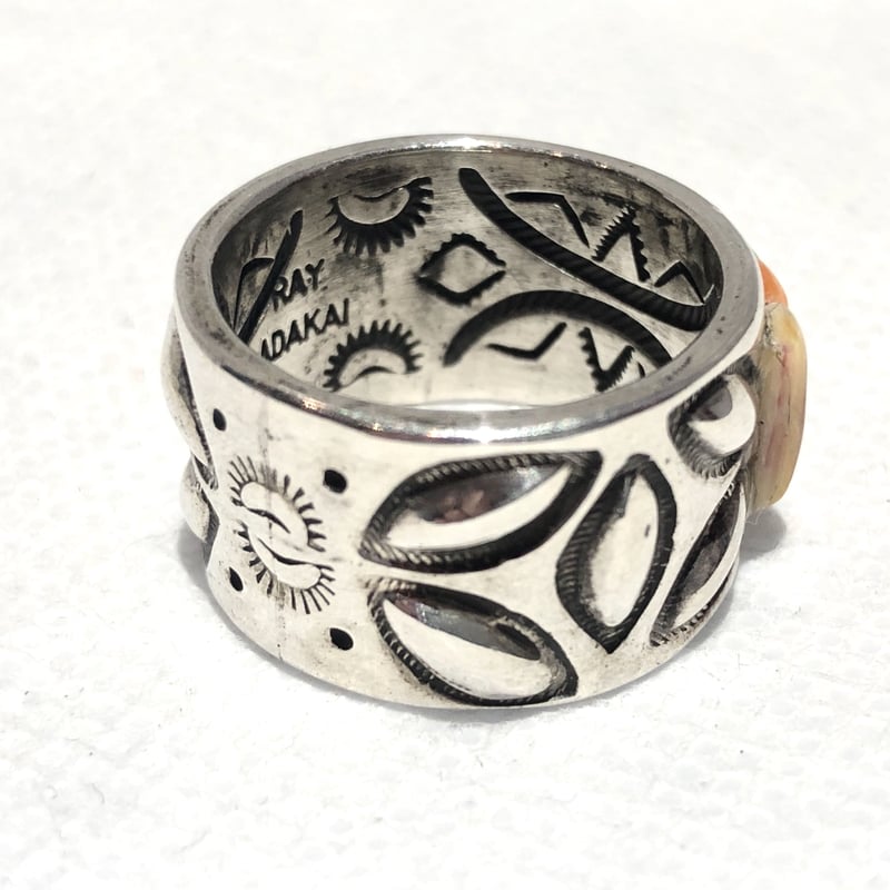 indian jewelry “ray adakai(navajo) “ muti inlay