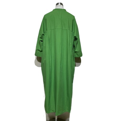 TigreBrocante"boad cotton bucktuck long one-piece"(green)women's