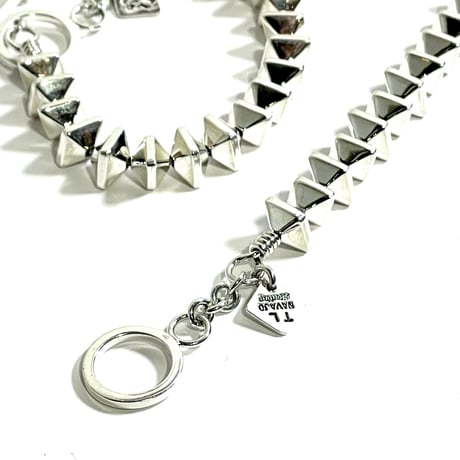 indian jewelry "Trent Lee Anderson(Navajo)”silver dice beaded bracelet