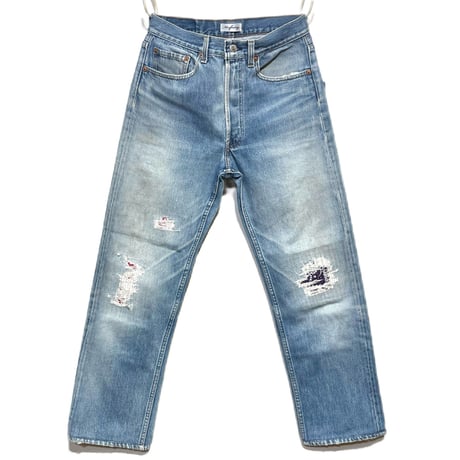 KNIFEWING "rebuild series" used US Levi's bandana crash denim(80A)unisex