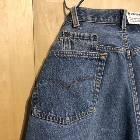 KNIFEWING"USA501 remake women's wide pants"(B)