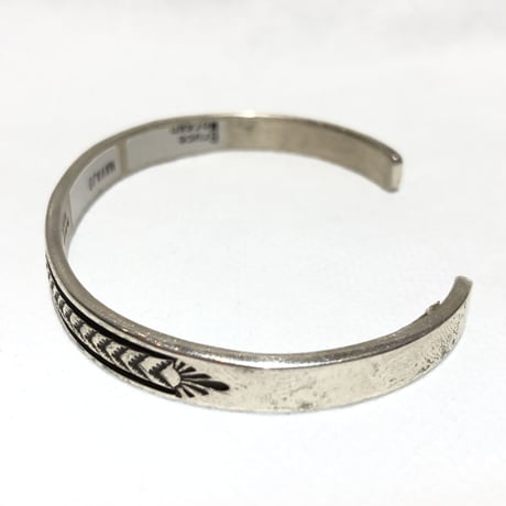 indian jewelry "Bruce Morgan(navajo)" stampwork bangle