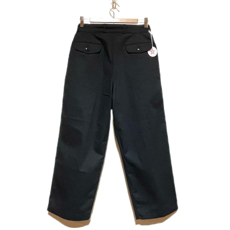 flex made USA"tuck military trousers“(black)unisex