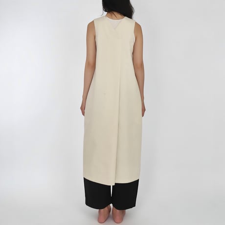 ASEEDONCLOUD"Handwerker linen×cotton HW pull-on dress"(off white)women's
