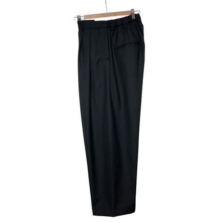 CAERULA PER LIGHTS"schola sage tuck pants"(black)unisex