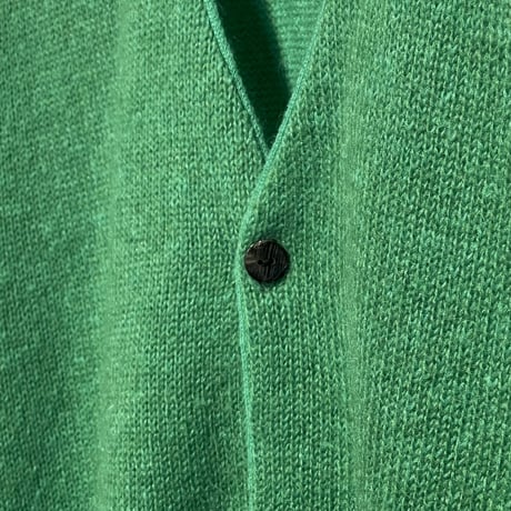 ISLAND KNIT WORKS "mohair cardigan"(green)unisex