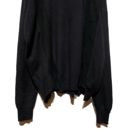 yoused "BLK cashmere widesweater(black asst)unisex (C)