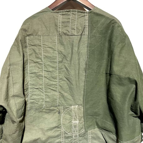 Slow Hands "recycle tent down coat"(olive)S-A unisex