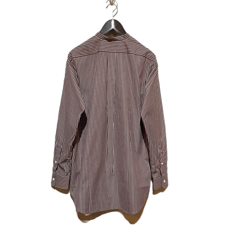 amne "stripe BC L/S shirts" (bordeaux) unisex