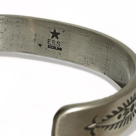 indian jewelry  "Edison Sandy Smith(navajo)" stampwork bangle