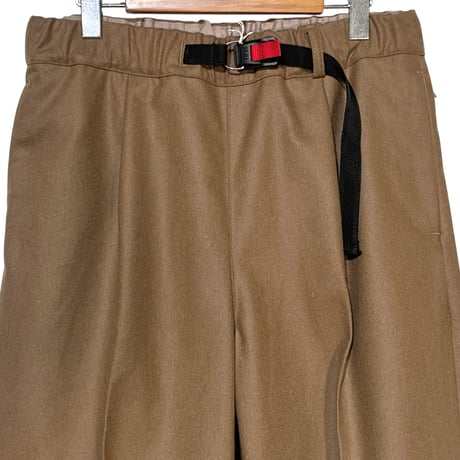 ASEEDONCLOUD"Handwerker wool flannel HW hands free trousers"(camel)unisex