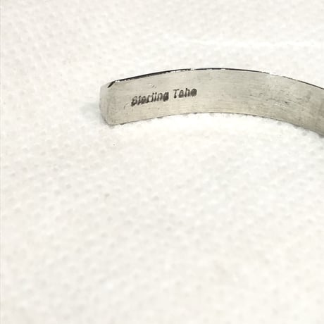 indian jewelry "ELAIN TAHE(navajo)" triangle solid bangle(A)