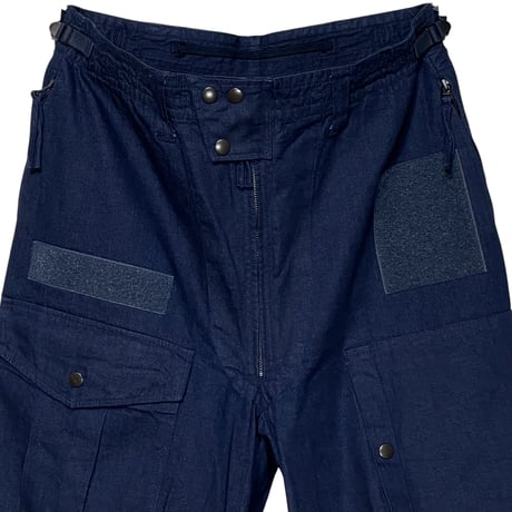 MOBTARIA"flight zip trousers"(indigo) unisex