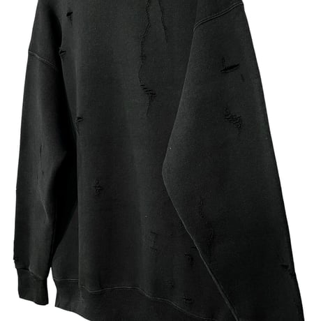 SUBTLE Re label "used damage sweat" (unisex) E