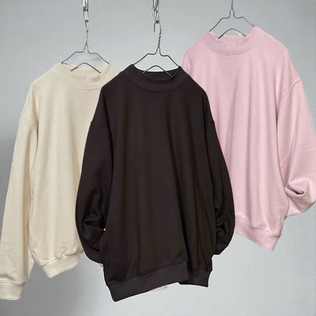 amne"FRENCH TERRY"oval crew(natural)unisex