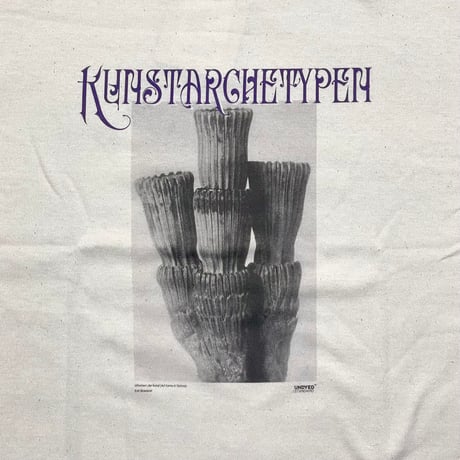 UNDYED 30/2 Karl Blossfeldt Print-T "KUNSTAR" (unisex)RW