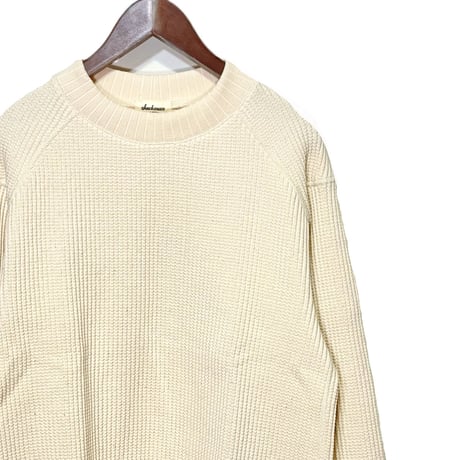 Jackman"cotton waffle midneck"(ivory) unisex
