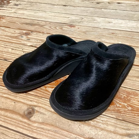 SANDALMAN "slipper double sole" (cow hair) unisex