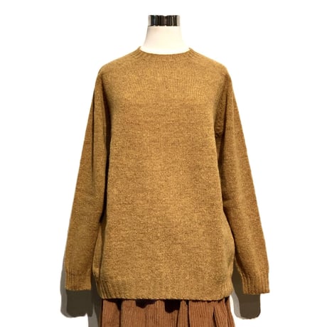 Harley of Scotland"oversized crewneck sweater(cumin)unisex