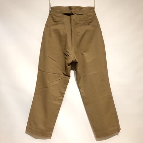 H.UNIT "classic chino tuck trousers"(beige)unisex