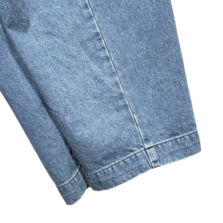 CAERULA PER LIGHTS"11oz denim wide tuck pants"(sax)unisex