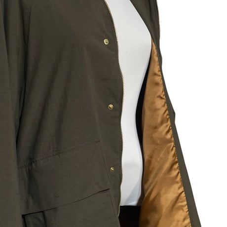 amne "nylon OX covered coat" (olive) unisex