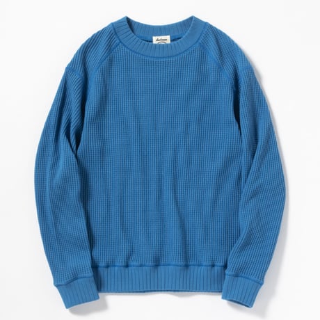Jackman"cotton waffle mid neck"(blue thunder) unisex