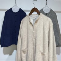 TigreBrocante"baby alpaca w-pocket cardigan“(men's)