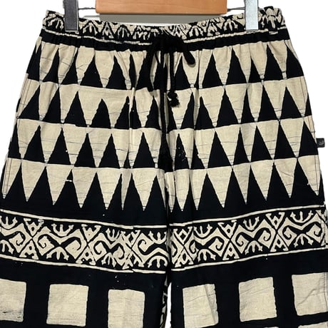 Jawndi "santai pants" batik strip barong(blk×ntl)
