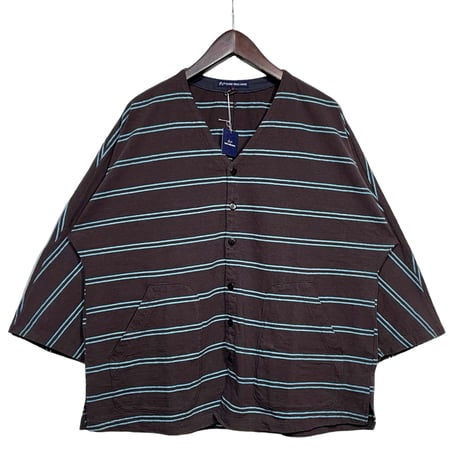 TigreBrocante"ivy border stallman quater sleeve cardigan"(brown)unisex
