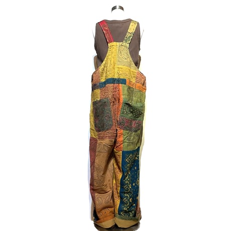 Slow Hands ”bandana patchwork overalls" unisex