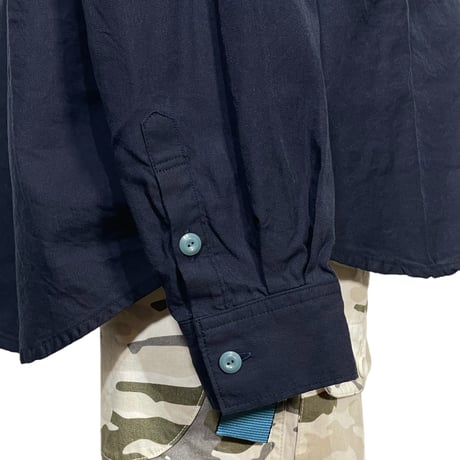 FUNSET OF ART “ indigo gabadine camper work shirts"(indigo)unisex